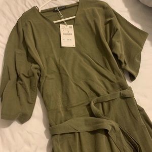 Zara Green Flowy Dress. Size L